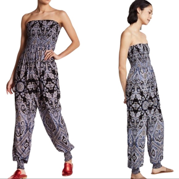 Free People Boho Strapless Jumpsuit - Picture 6 of 12